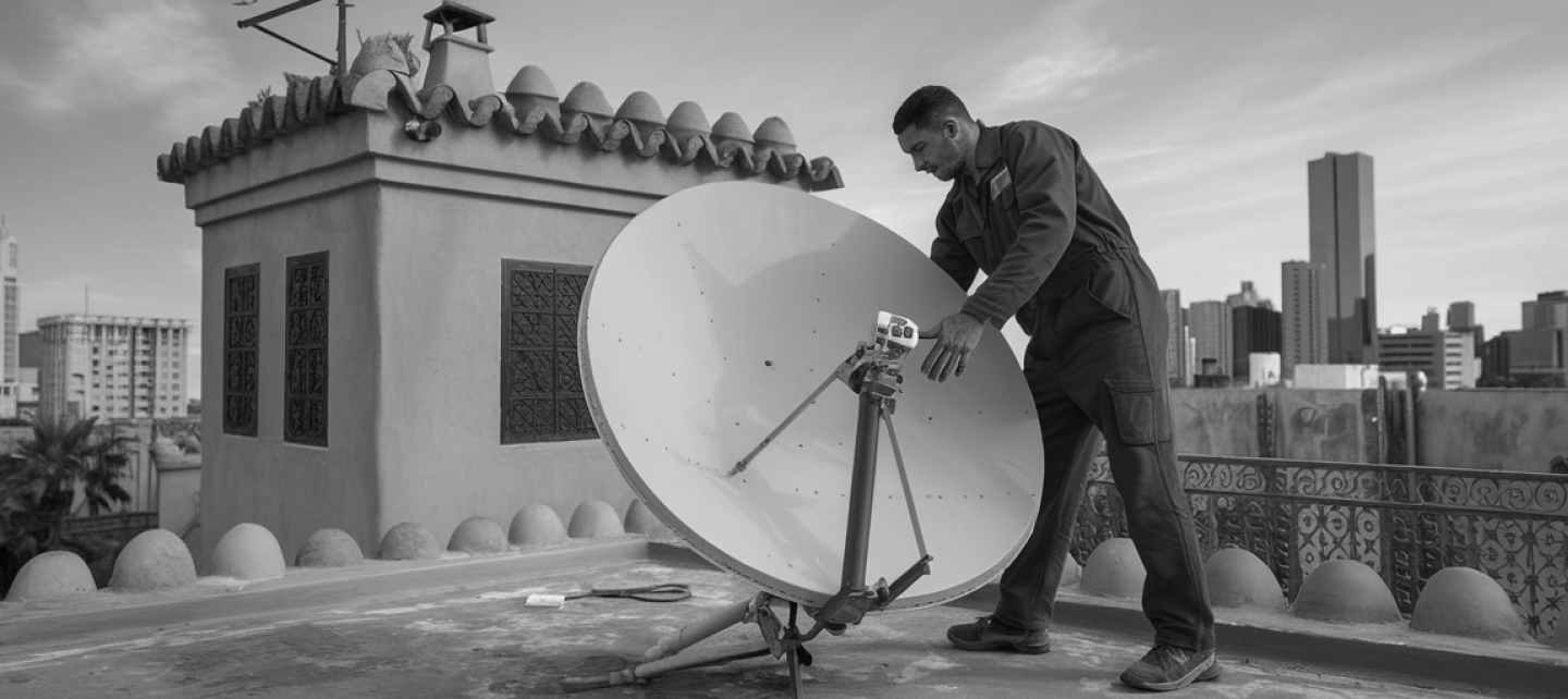 maroc agadir installation satellite television